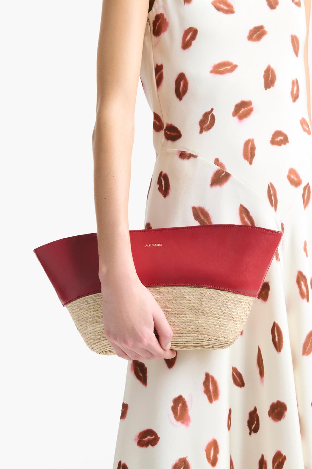 altuzarra Basket Clutch Scarlet