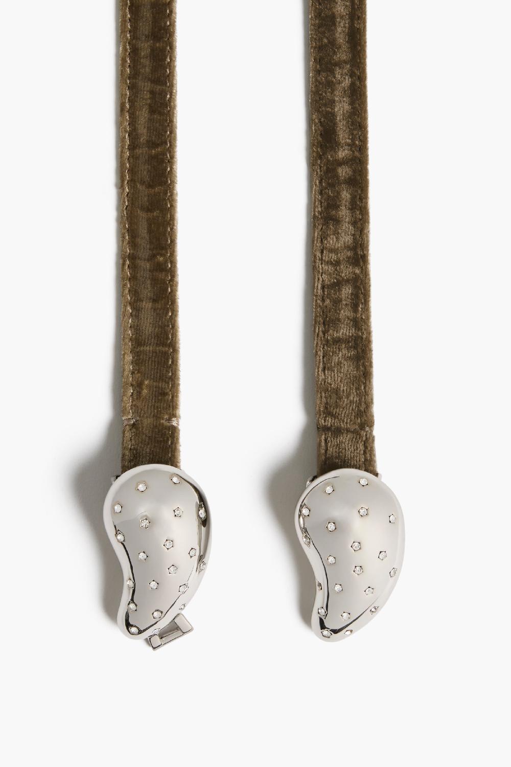 Altuzarra Bean Skinny Belt Clove