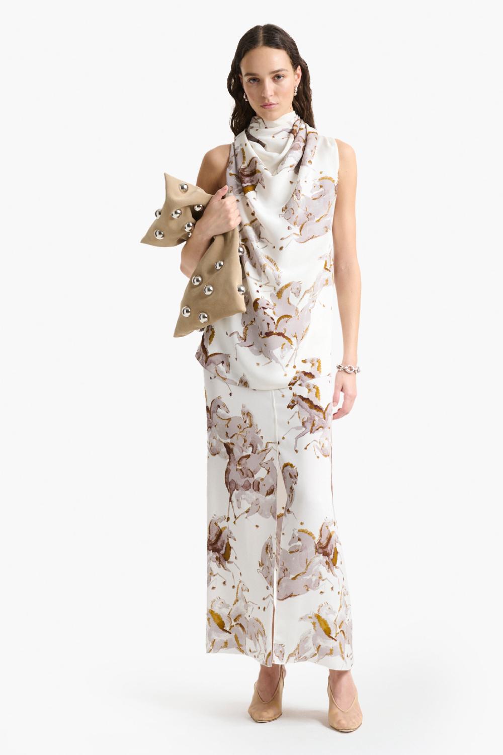 altuzarra Benji Skirt Saddle Horses