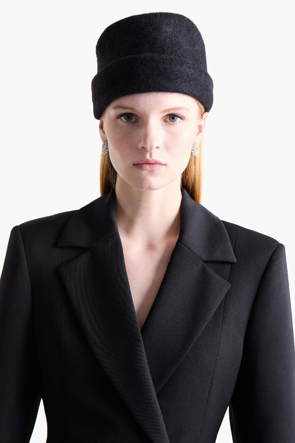 altuzarra Beret Hat Black