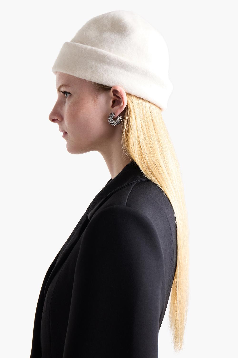 altuzarra Beret Hat Ivory