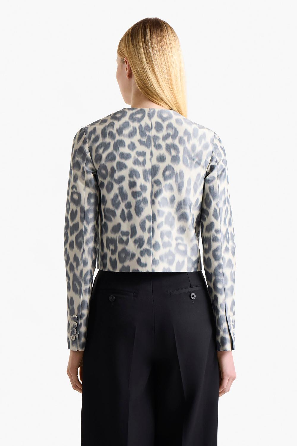 Altuzarra Bernadette Jacket Antique Pearl Leopard