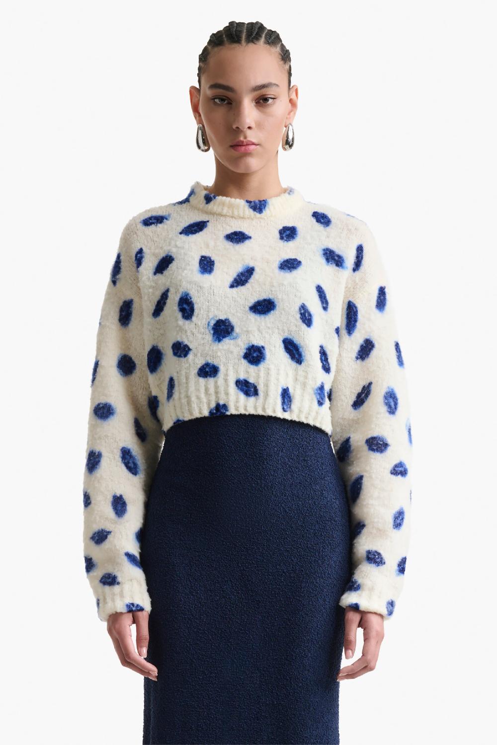 Altuzarra Biddie Sweater Kisses Berry Blue