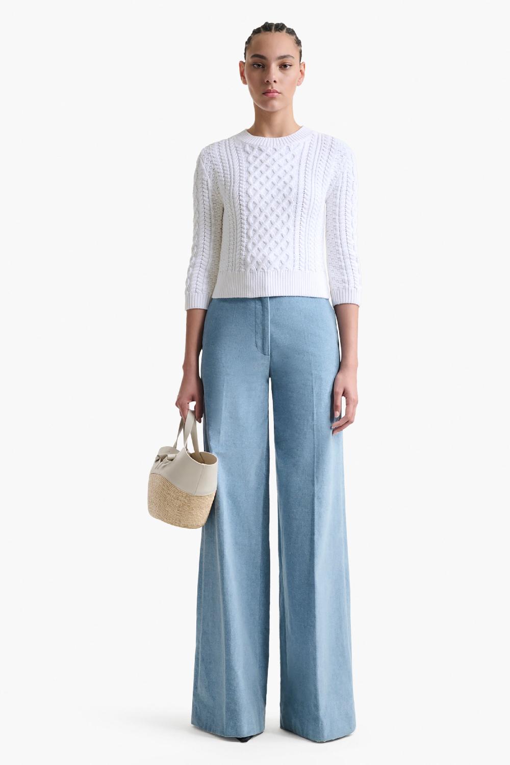 altuzarra Cabbie Sweater Optic White