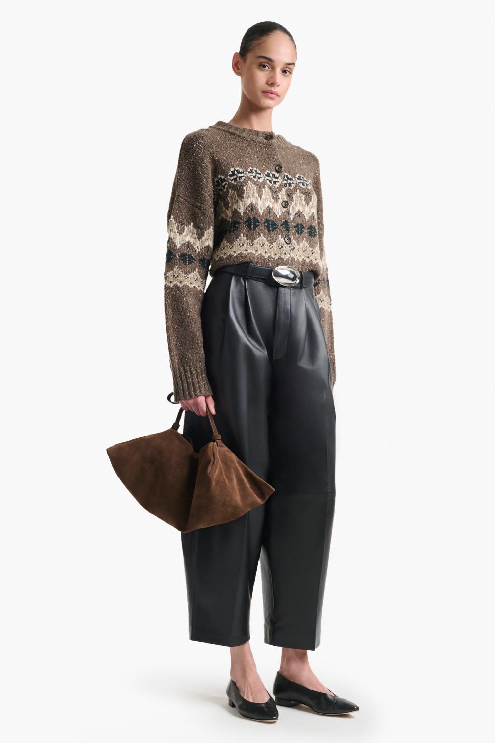 altuzarra Cammie Sweater Oak Moss Fairisle