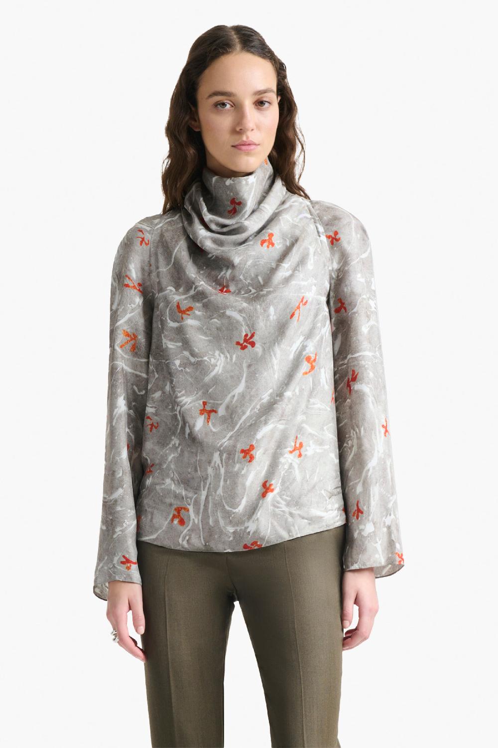 Altuzarra Cara Top Smoked Glass Marbled