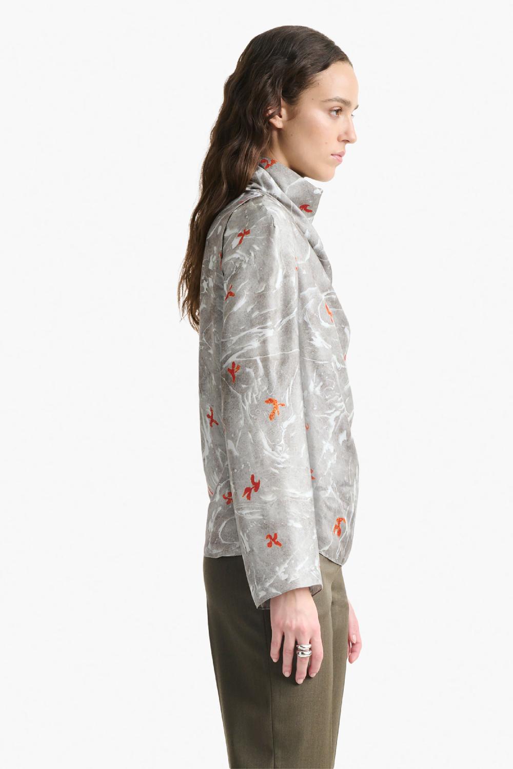 Altuzarra Cara Top Smoked Glass Marbled