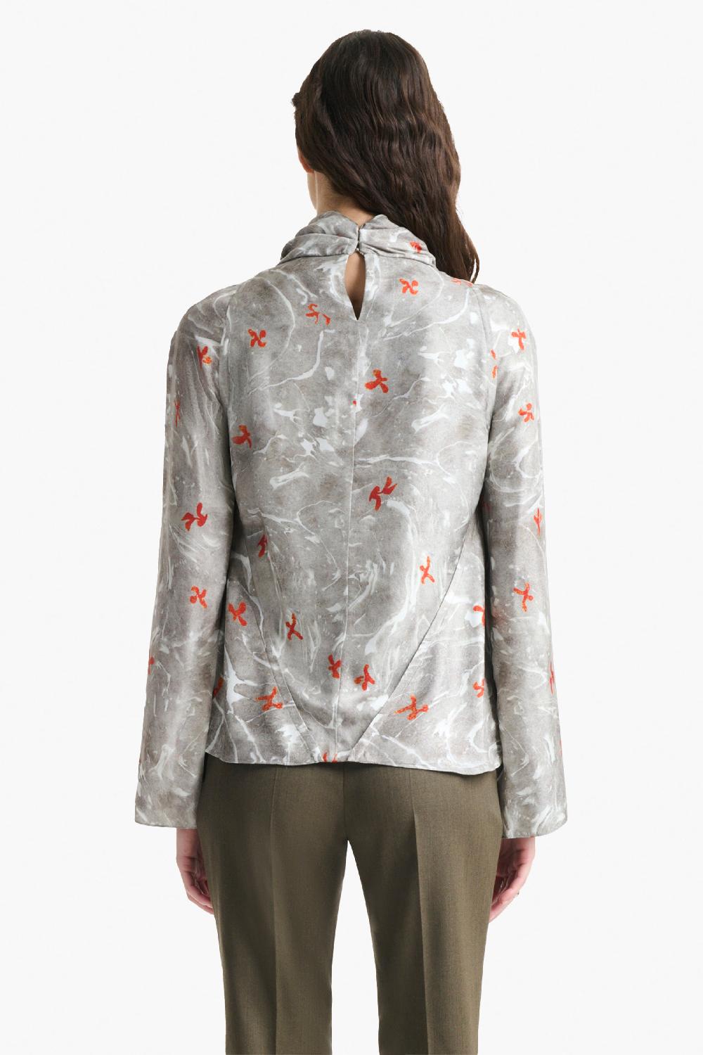 Altuzarra Cara Top Smoked Glass Marbled