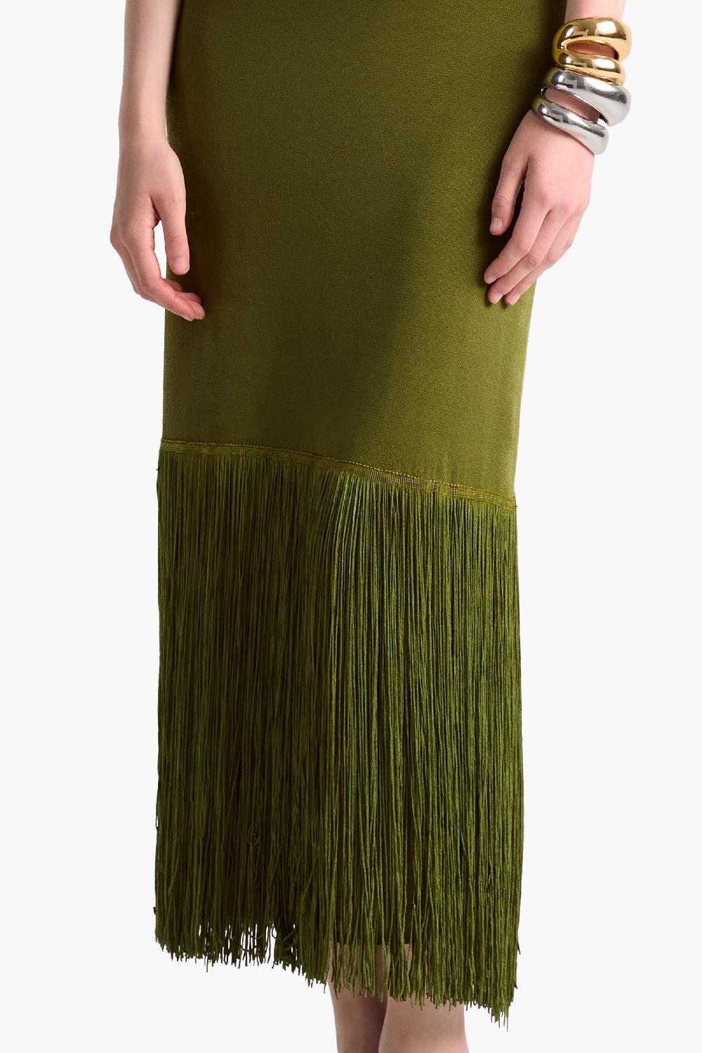 Altuzarra Cash Dress Fig Leaf