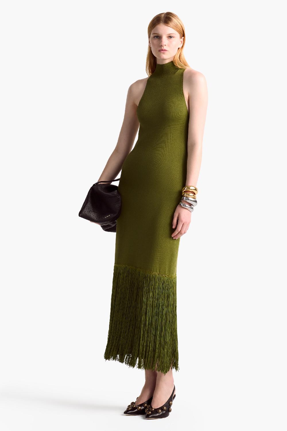 altuzarra Cash Dress Fig Leaf