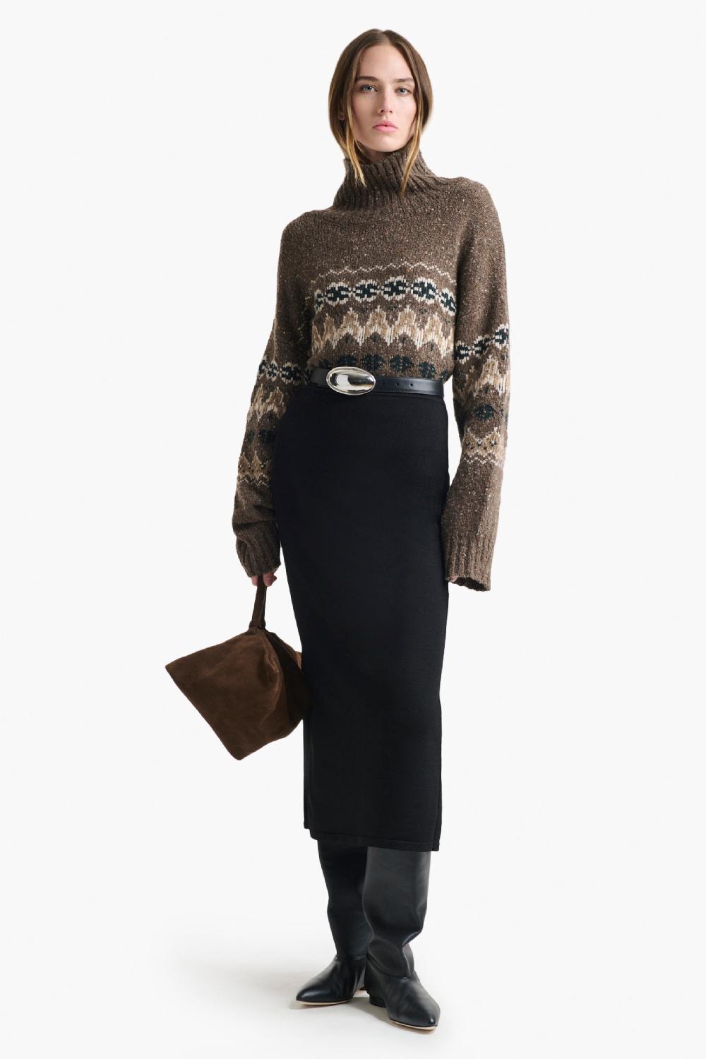altuzarra Cecie Sweater Oak Moss Fairisle