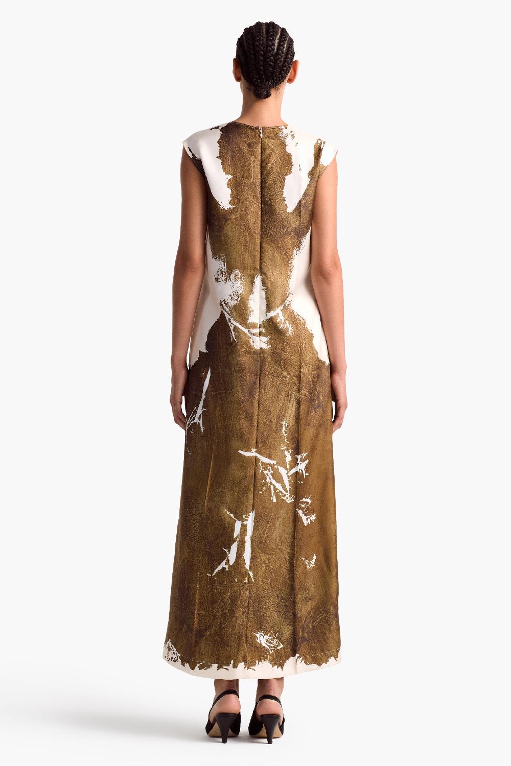 Altuzarra Cherie Dress Python Painted Bodies