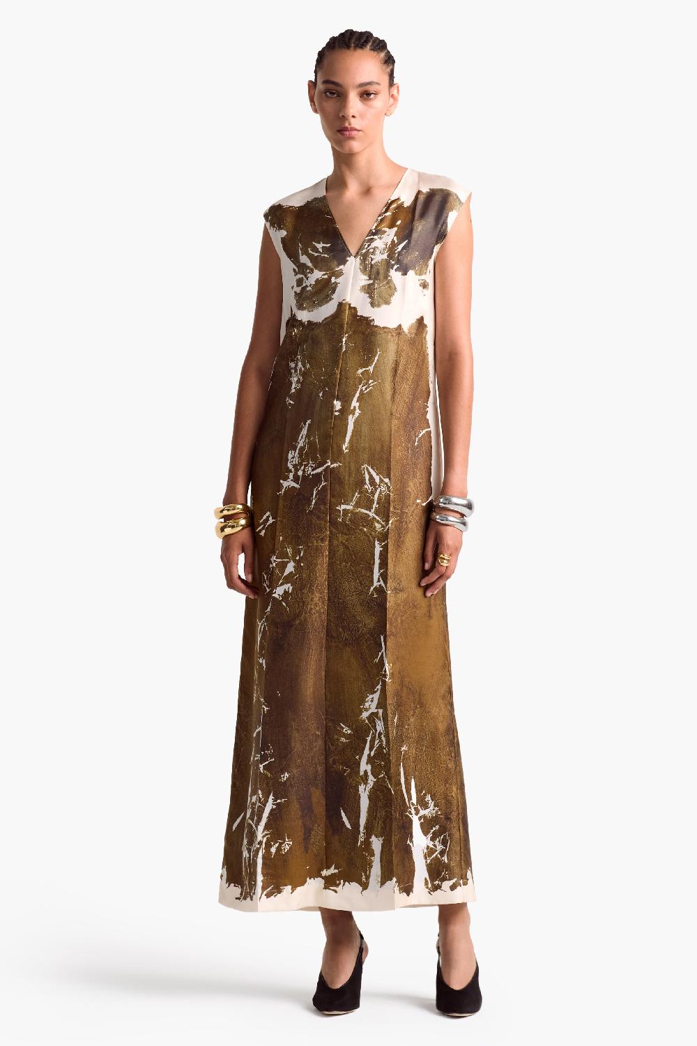 altuzarra Cherie Dress Python Painted Bodies
