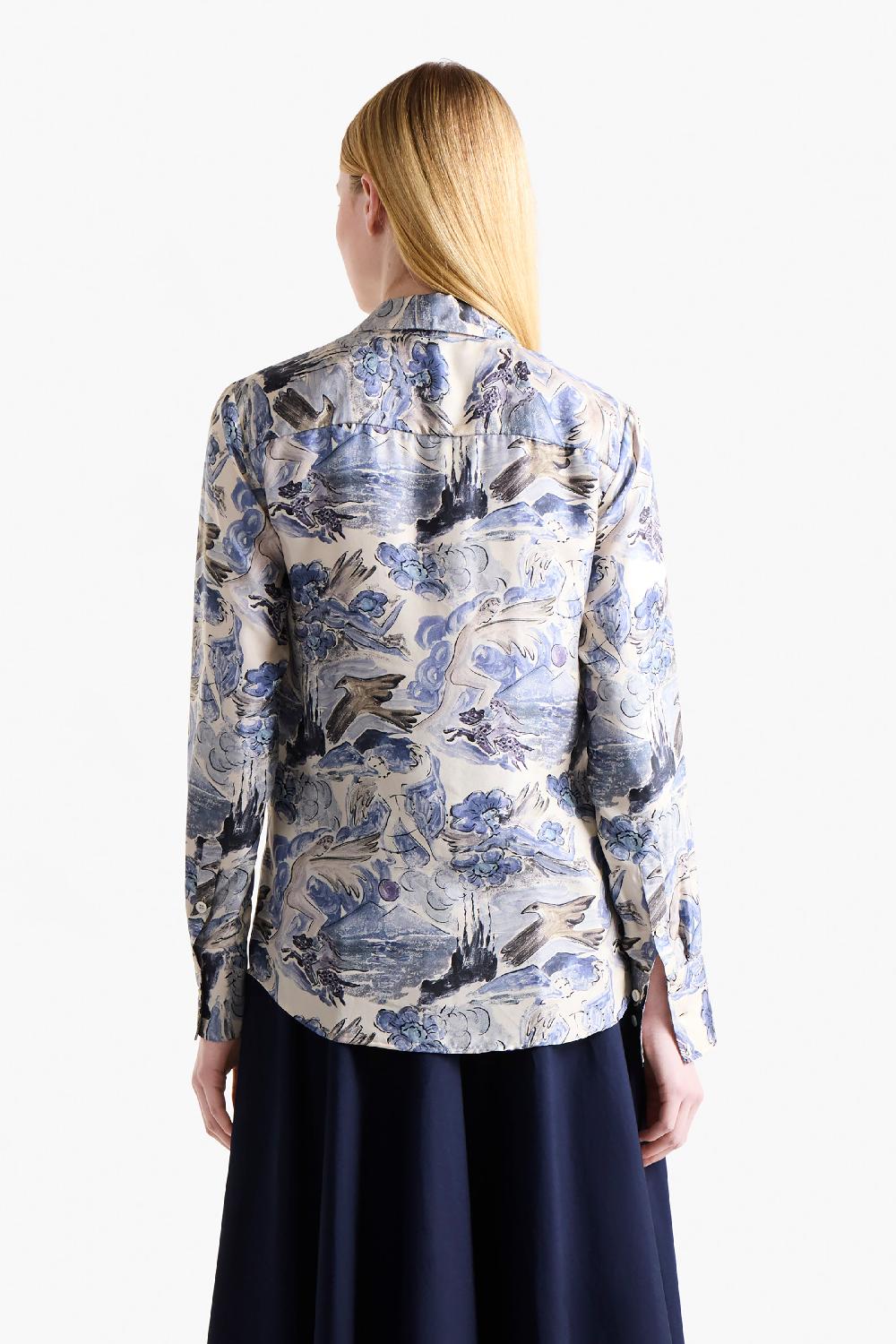 Altuzarra Chika Top Berry Blue Mythical