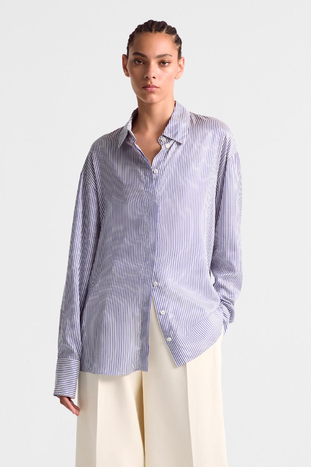 Altuzarra Chika Top Bluejay Stripe