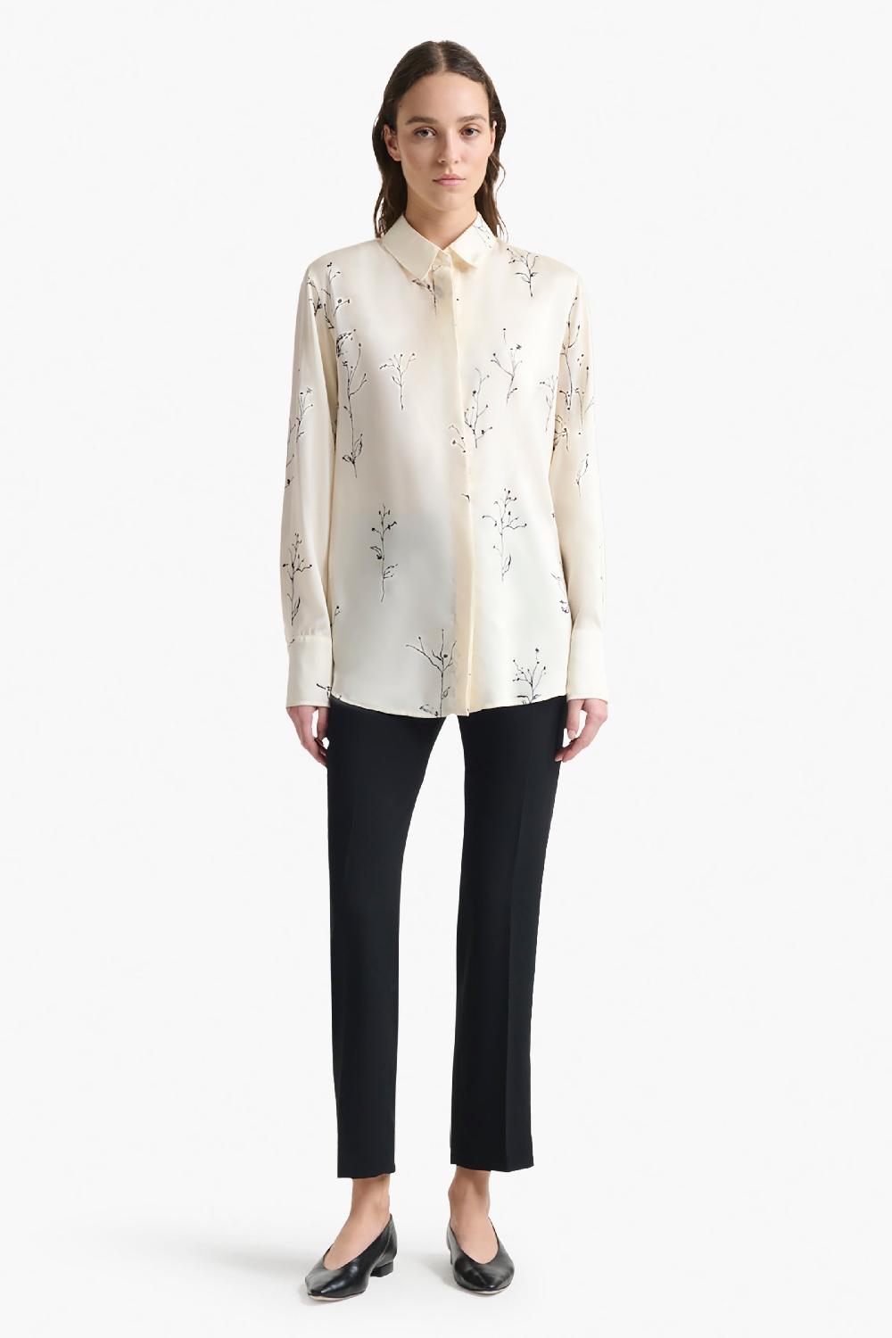 Altuzarra Chika Top Ivory Botanical