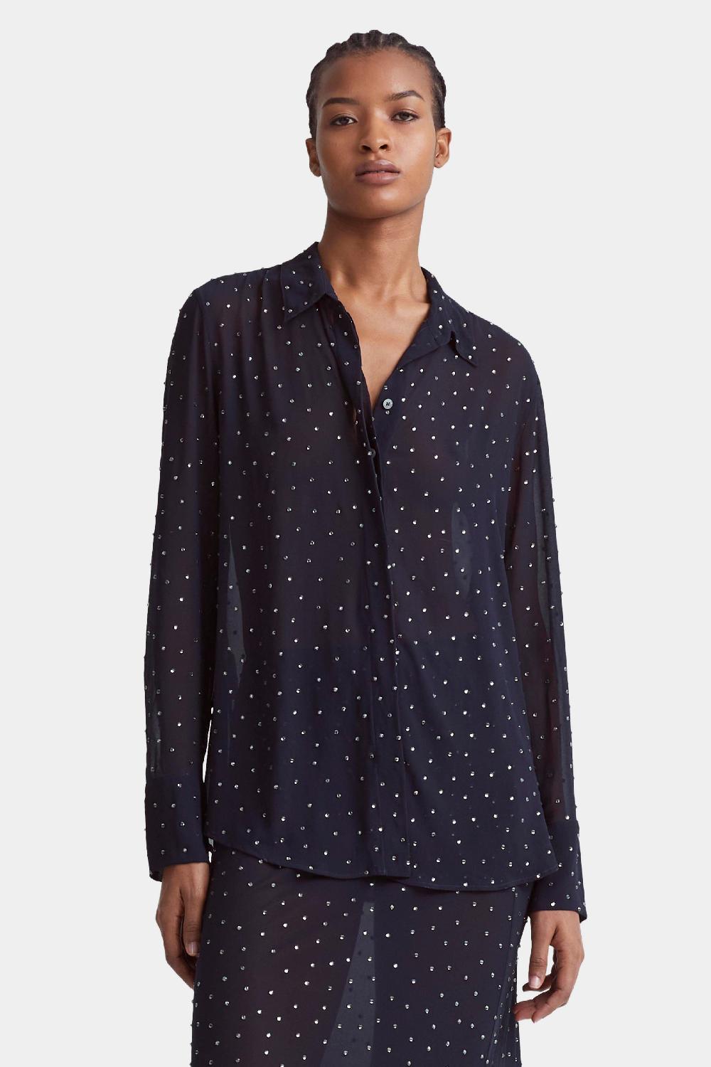 altuzarra Chika Top Navy