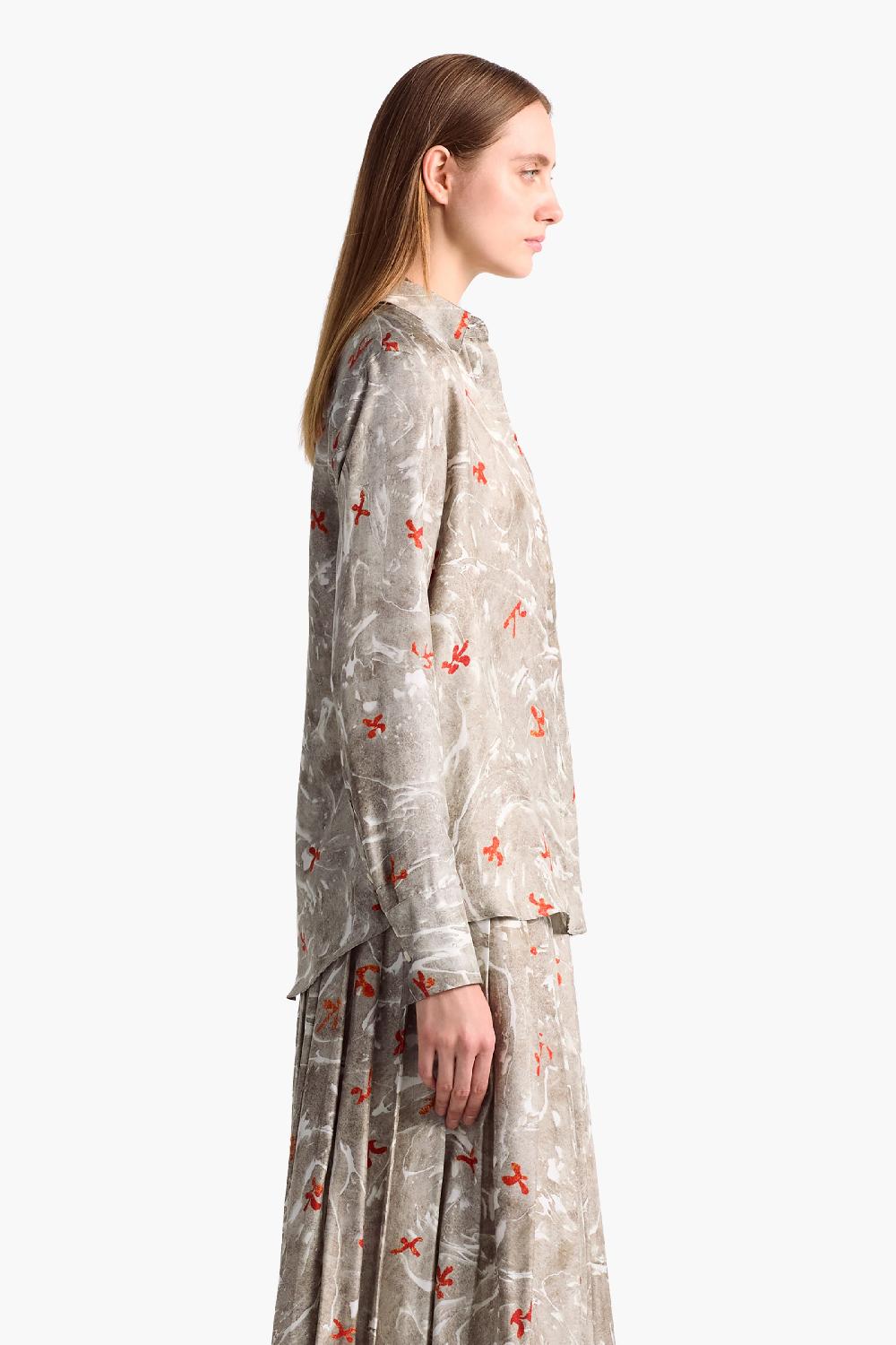 Altuzarra Chika Top Smoked Glass Marbled