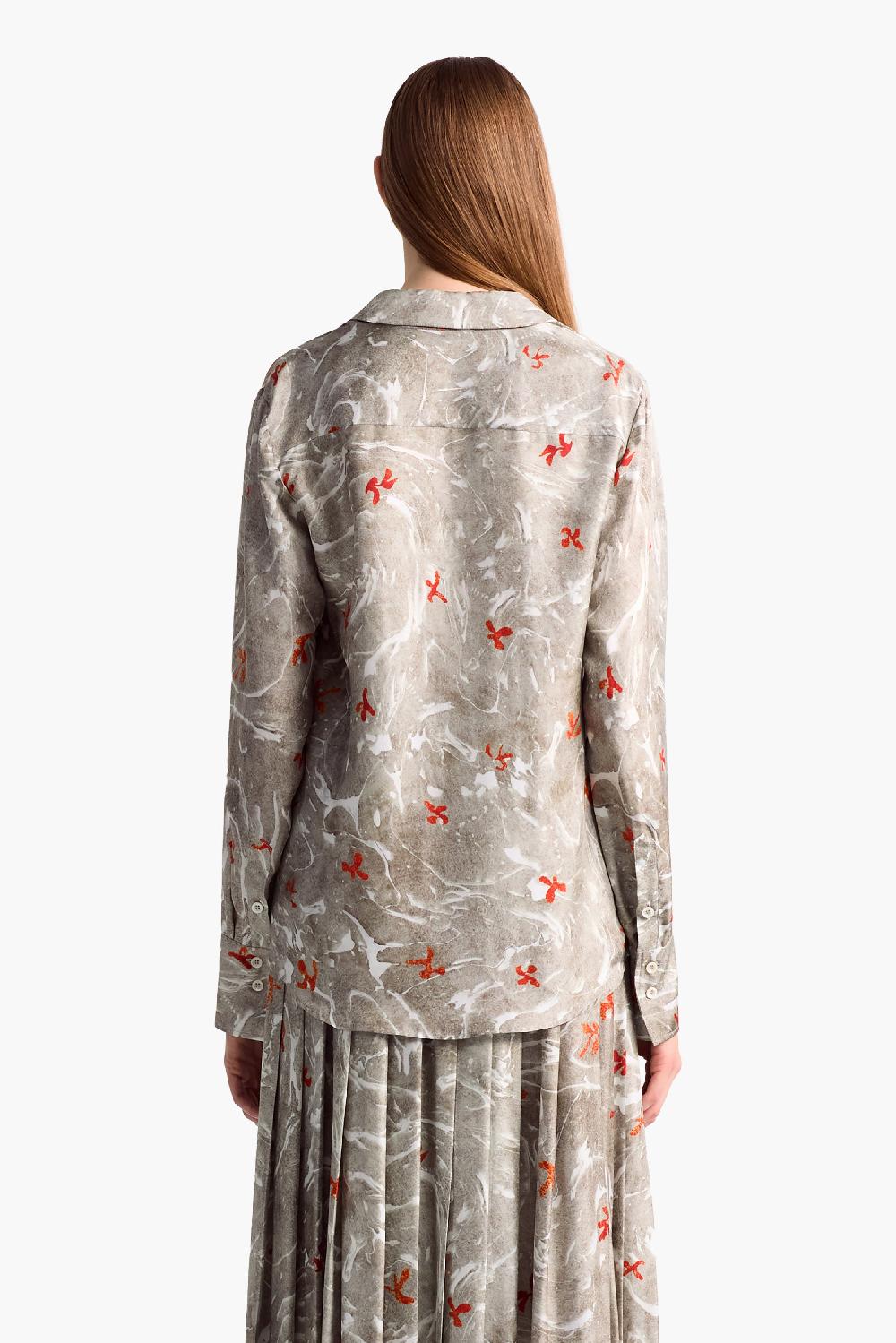 Altuzarra Chika Top Smoked Glass Marbled