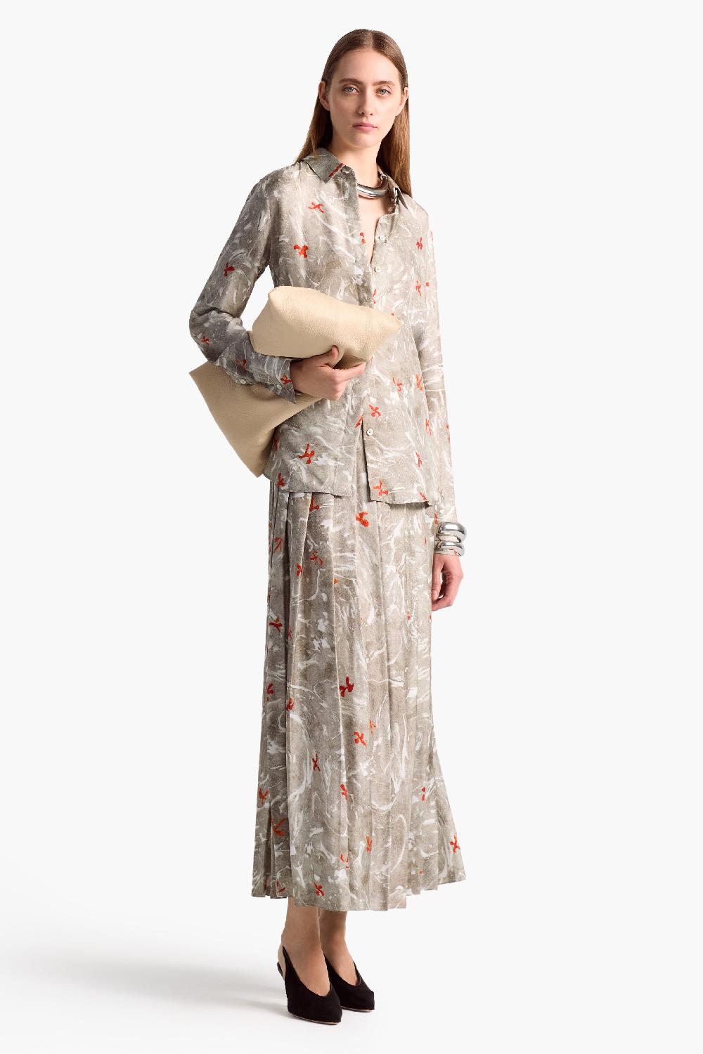 Altuzarra Chika Top Smoked Glass Marbled