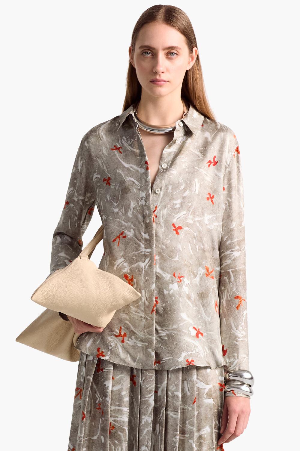 altuzarra Chika Top Smoked Glass Marbled