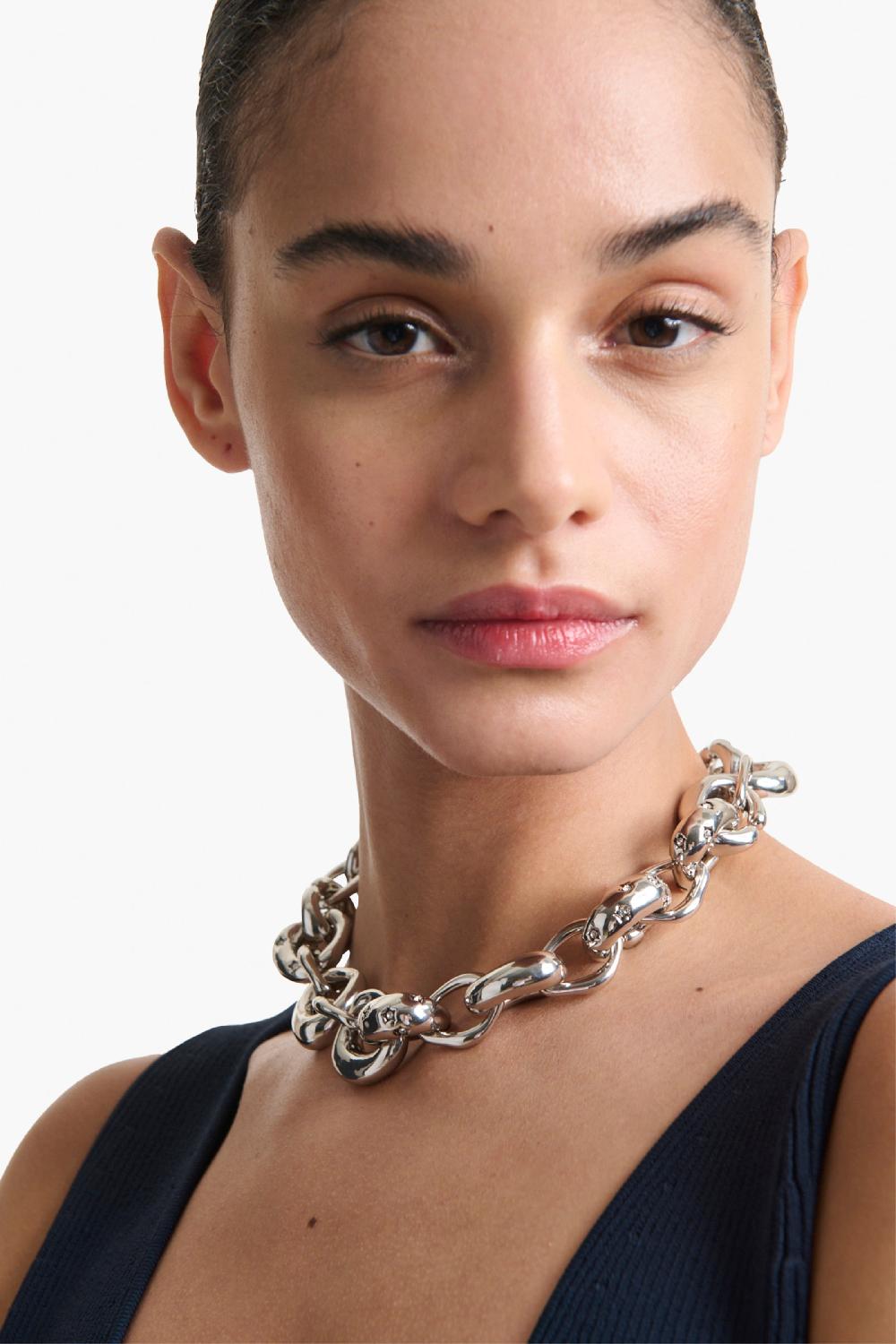 altuzarra Chunky Link Choker Shiny Silver