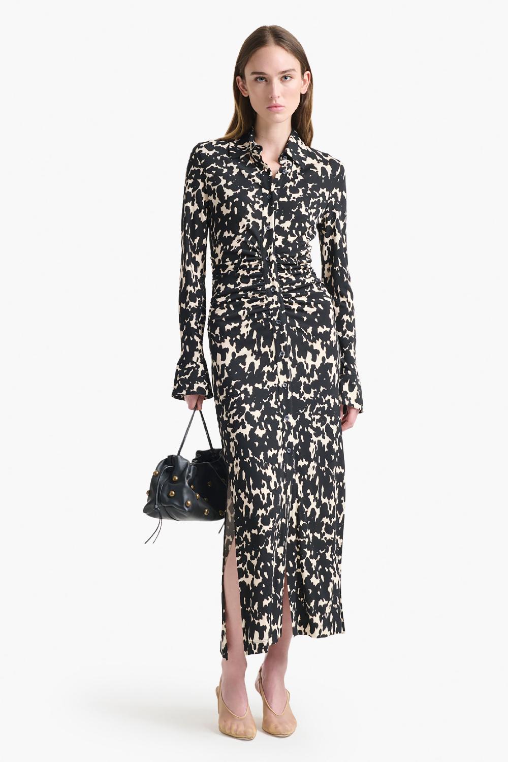 altuzarra Claudia Dress Tapioca Tortoise