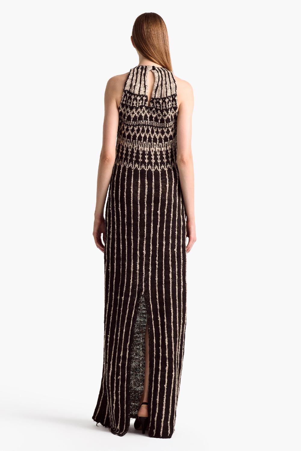 Altuzarra Cole Dress Black/Antique Pearl