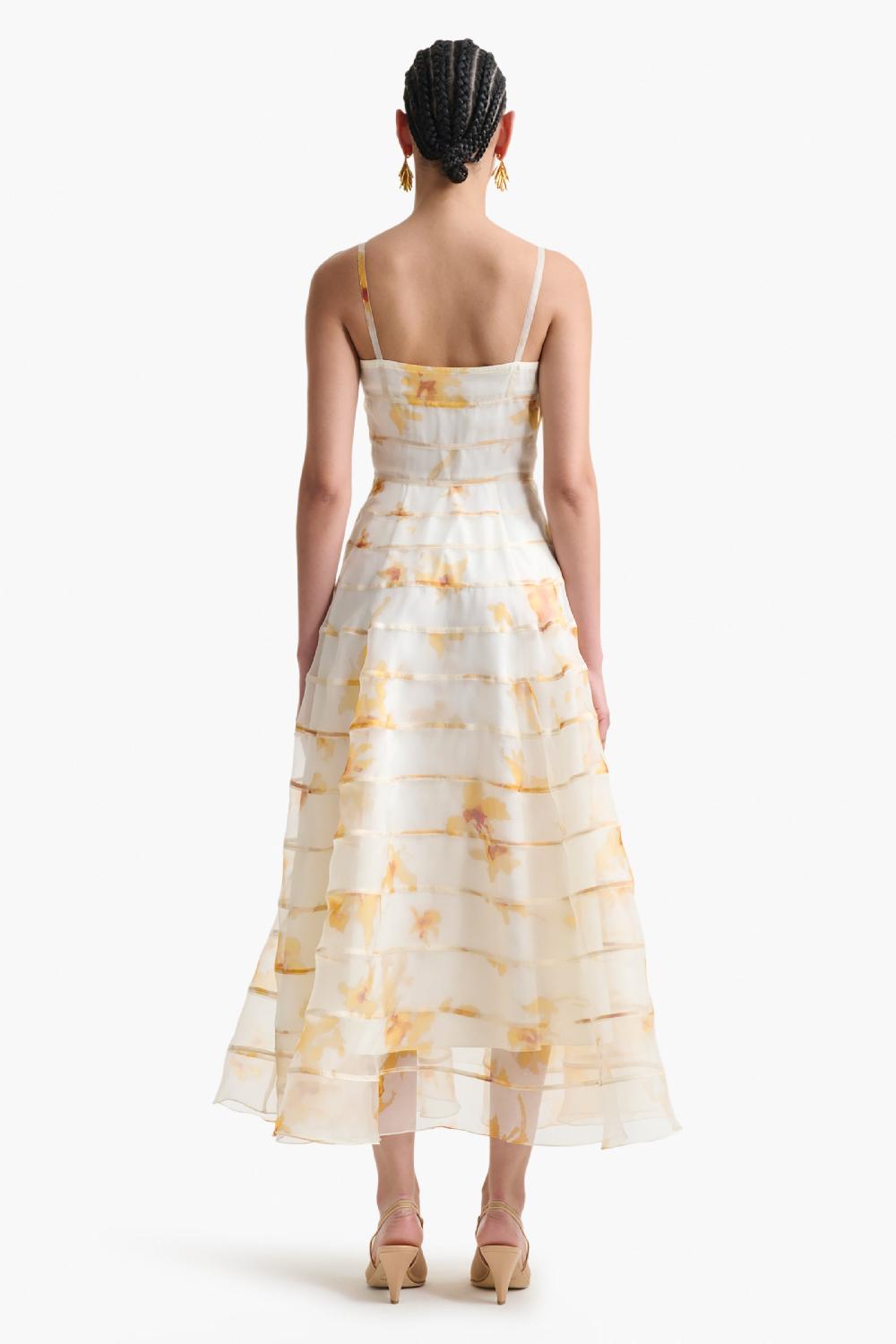Altuzarra Connie Dress Ivory Flowers