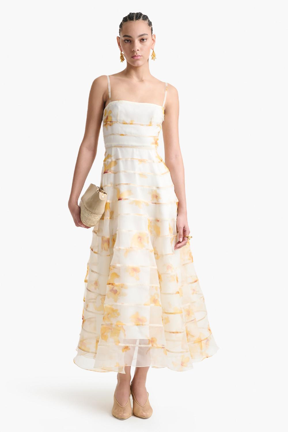 altuzarra Connie Dress Ivory Flowers