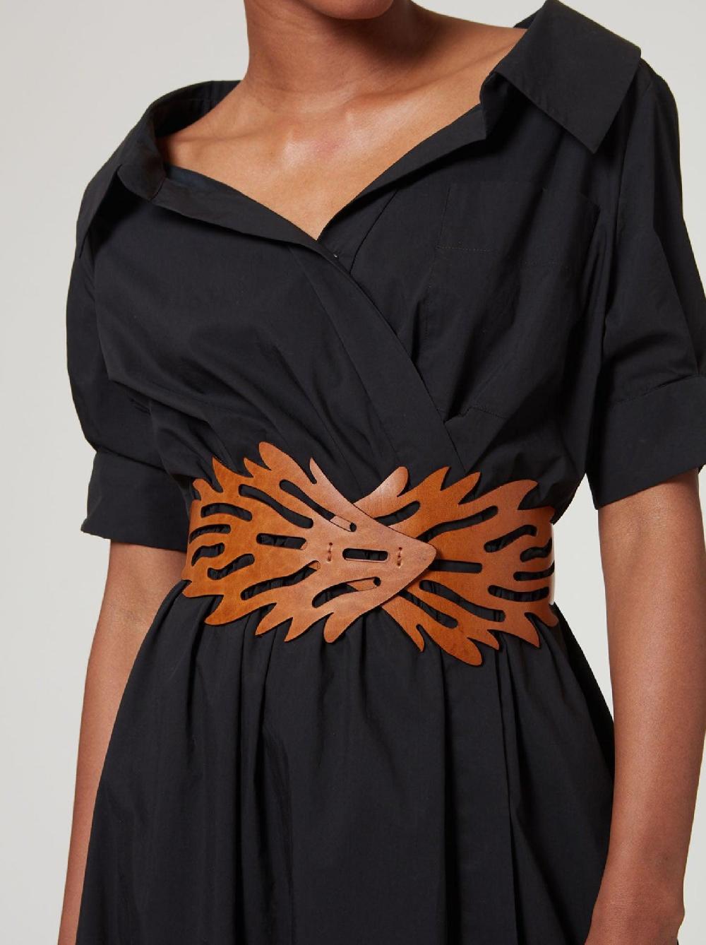 altuzarra Coral Belt Cognac