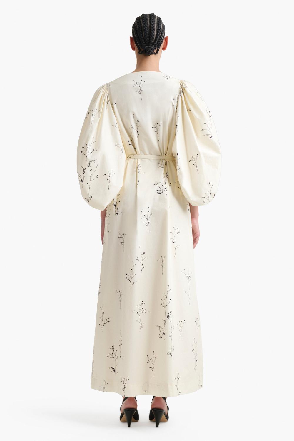 Altuzarra Corrie Dress Ivory Botanical