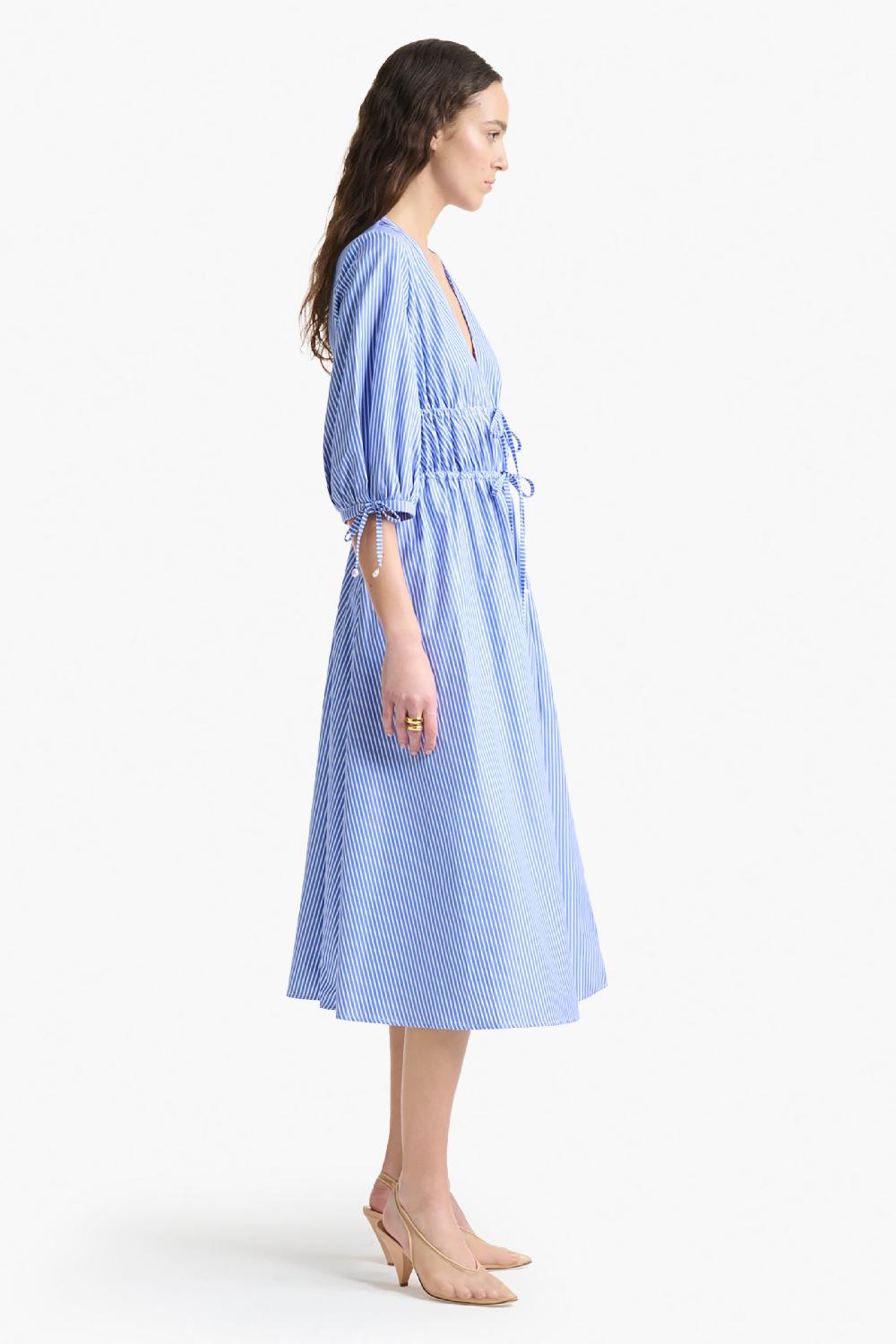Altuzarra Donrine Dress Tidal Blue Stripe