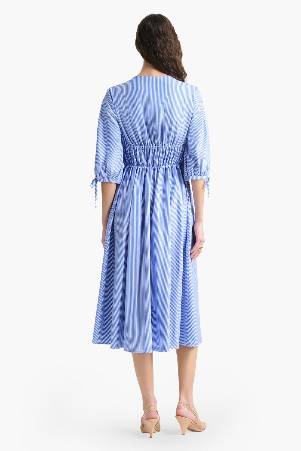 Altuzarra Donrine Dress Tidal Blue Stripe