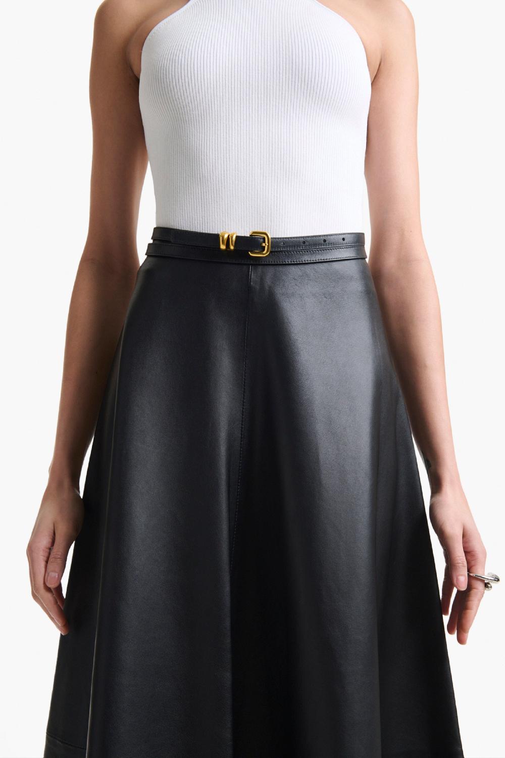 altuzarra Double Skinny Belt Black