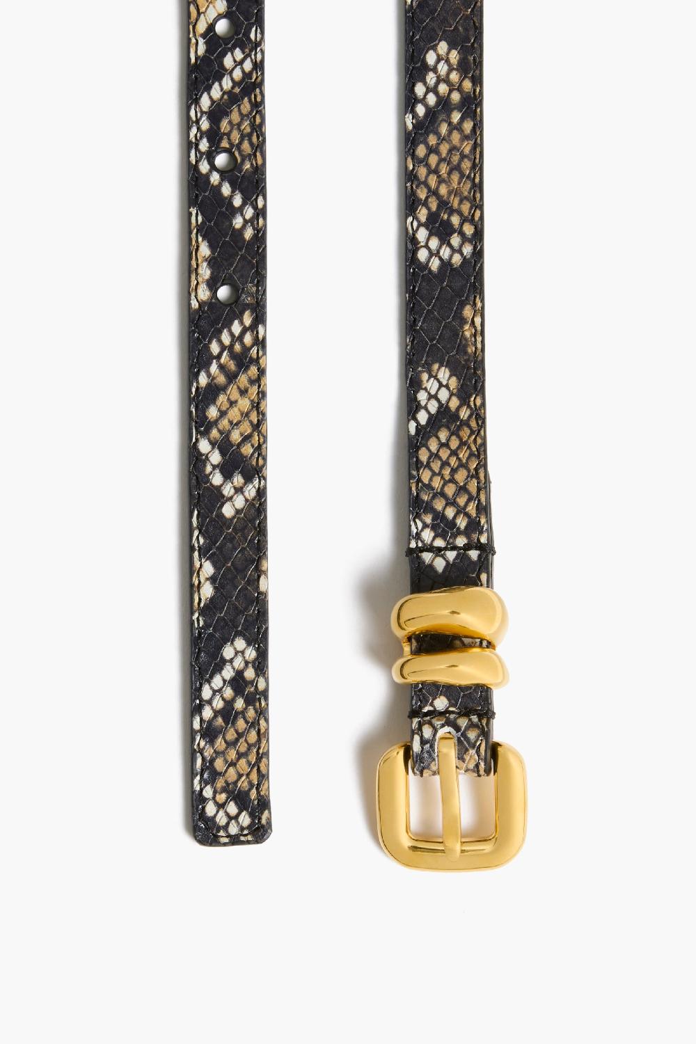 Altuzarra Double Skinny Belt Phyton Macchia