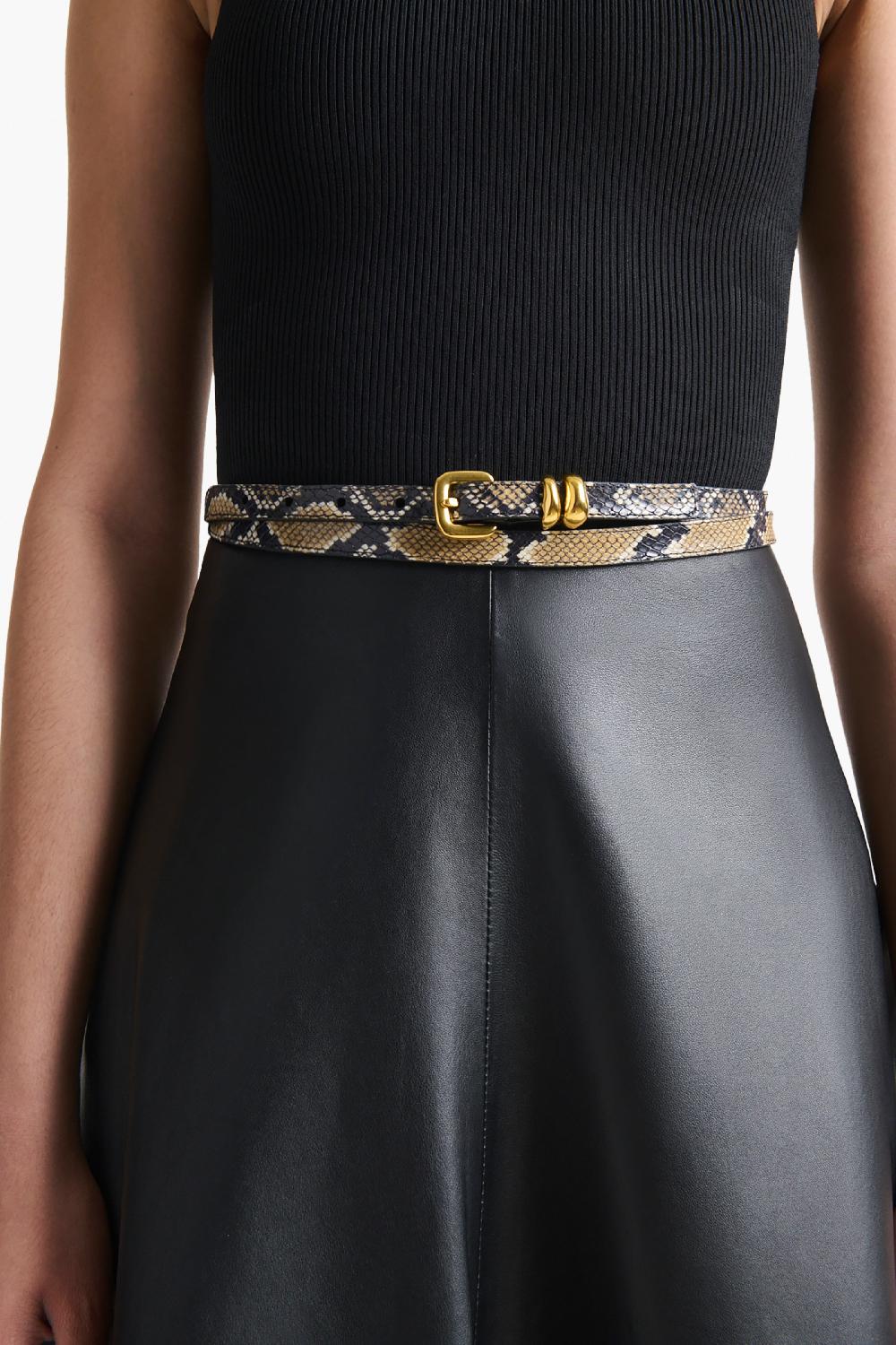 altuzarra Double Skinny Belt Phyton Macchia