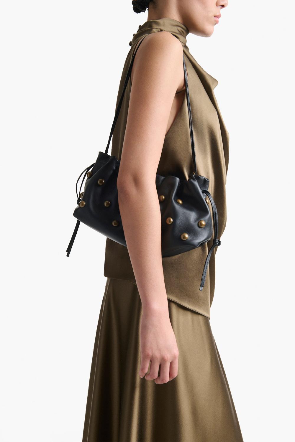 altuzarra Drawstring Clutch Black/Gold