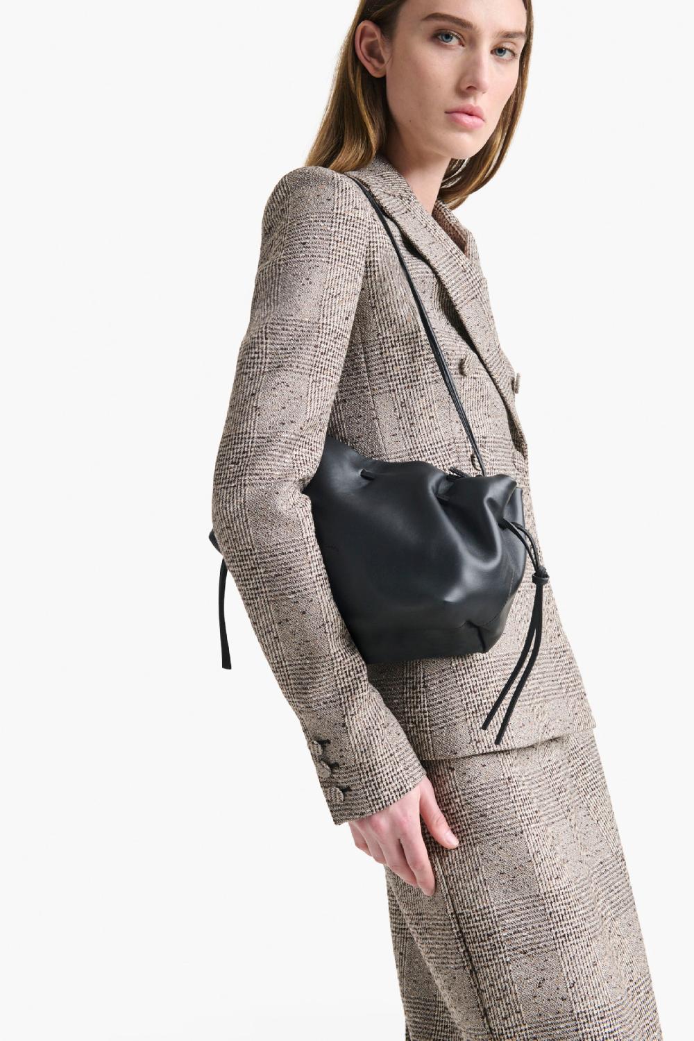 altuzarra Drawstring Clutch Black