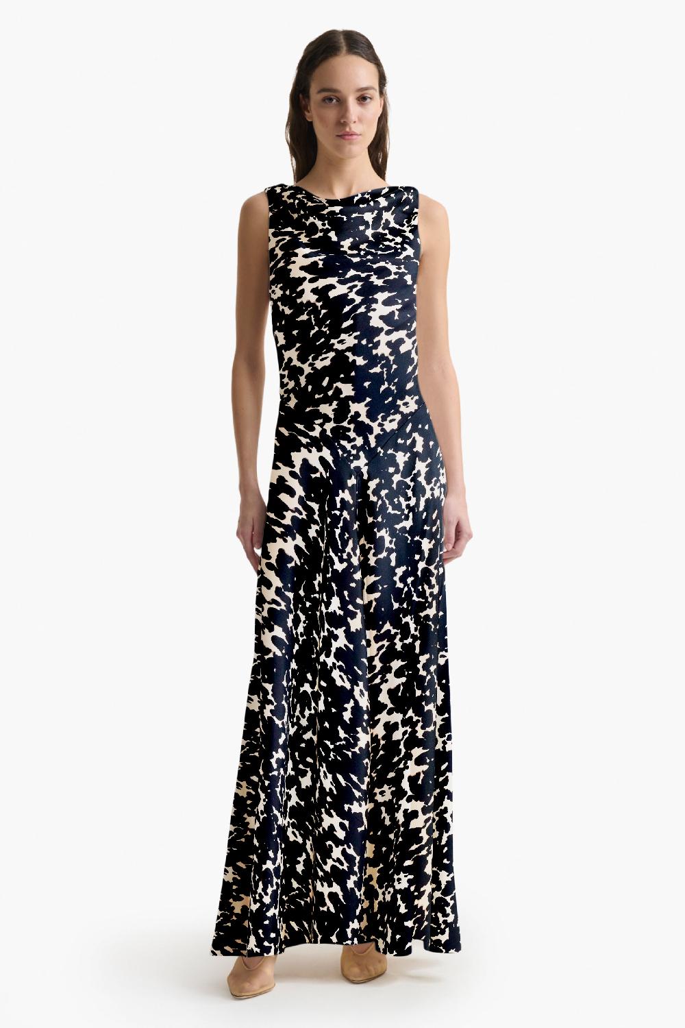 altuzarra Drina Dress Tapioca Tortoise