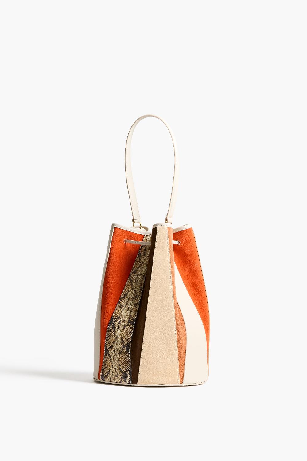 Altuzarra Drum Bag Large Patchwork/Ivory