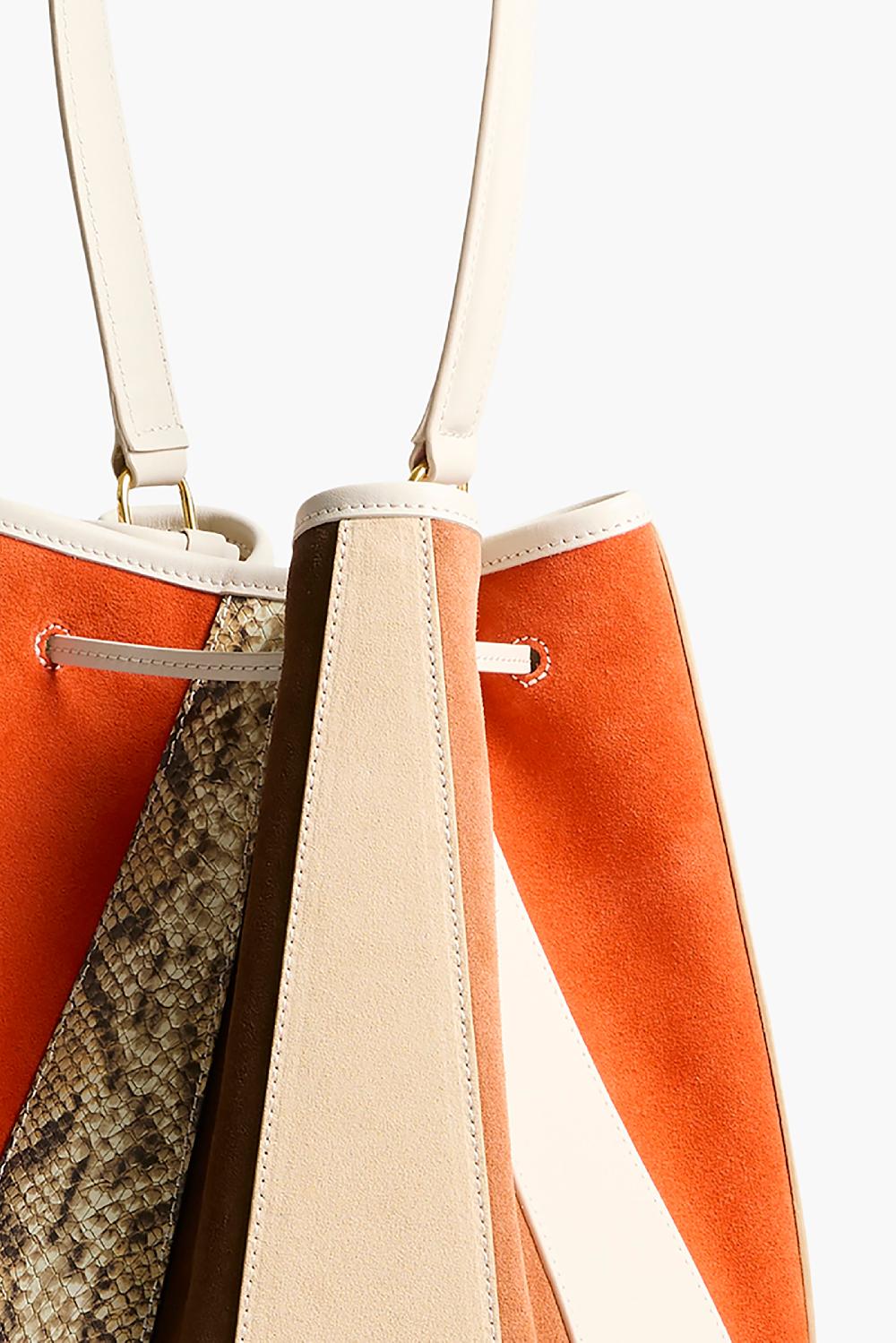 Altuzarra Drum Bag Large Patchwork/Ivory