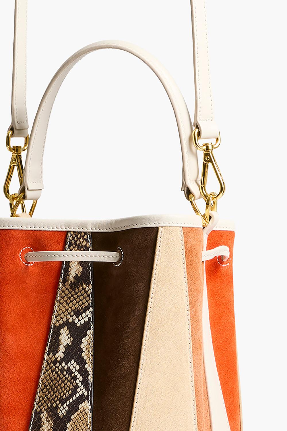 Altuzarra Drum Bag Small Patchwork/Ivory