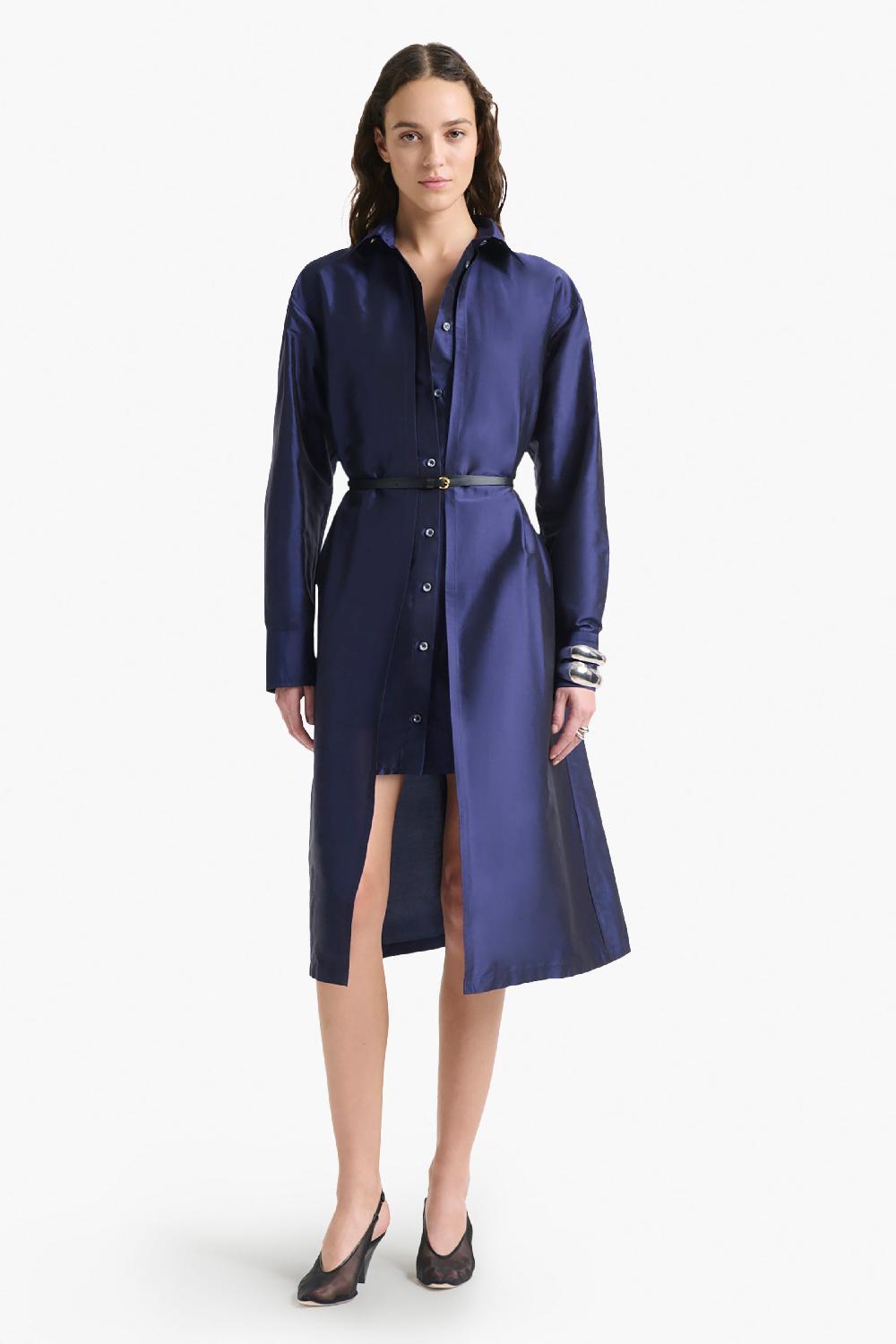 altuzarra Elvie Dress Berry Blue