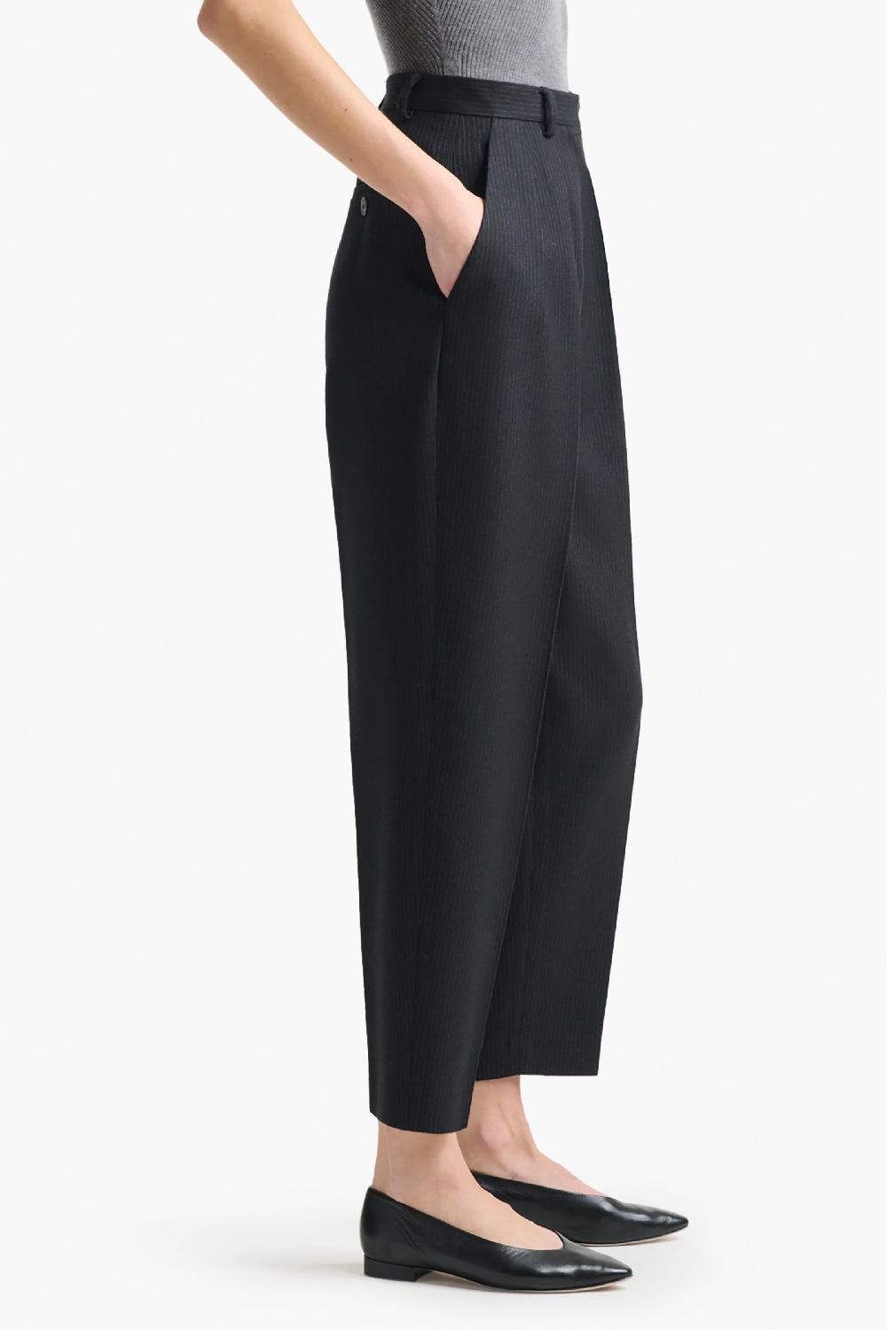 Altuzarra Emmett Pant Black/Ivory Pinstripe