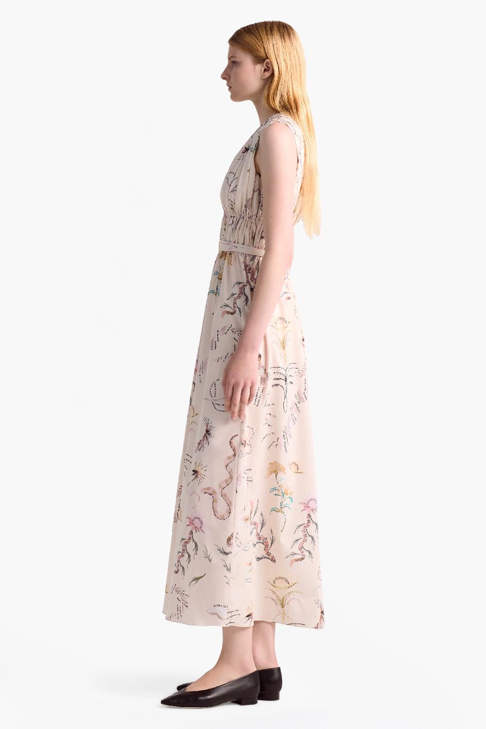 Altuzarra Fie Dress Ivory Tatoo Allover