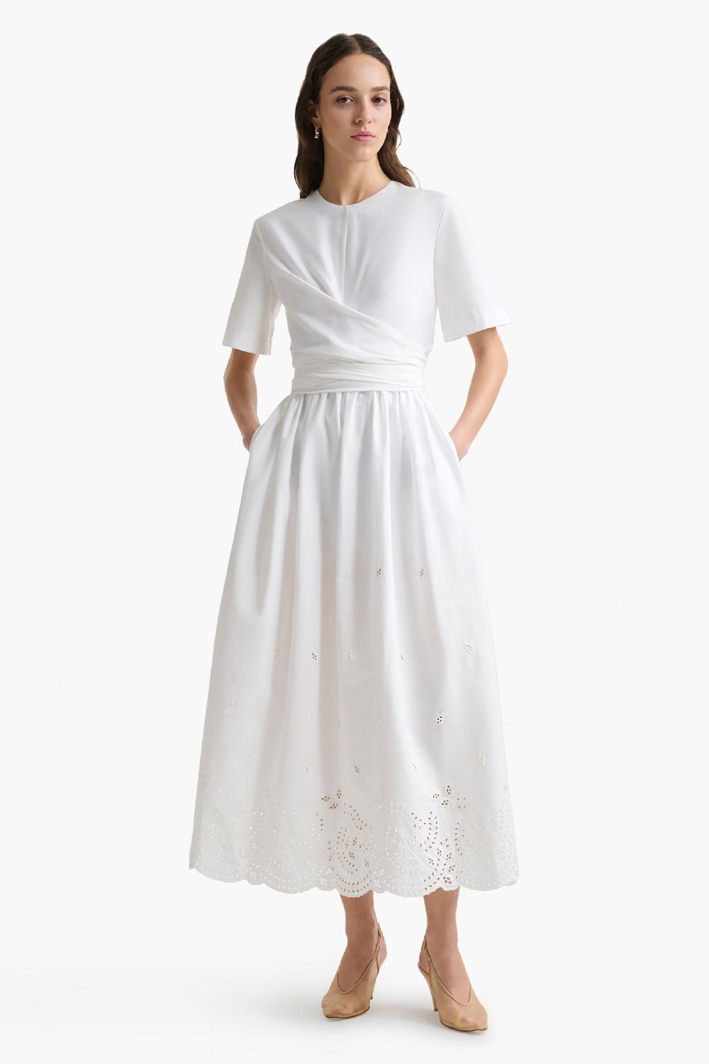Altuzarra Fifi Dress Optic White