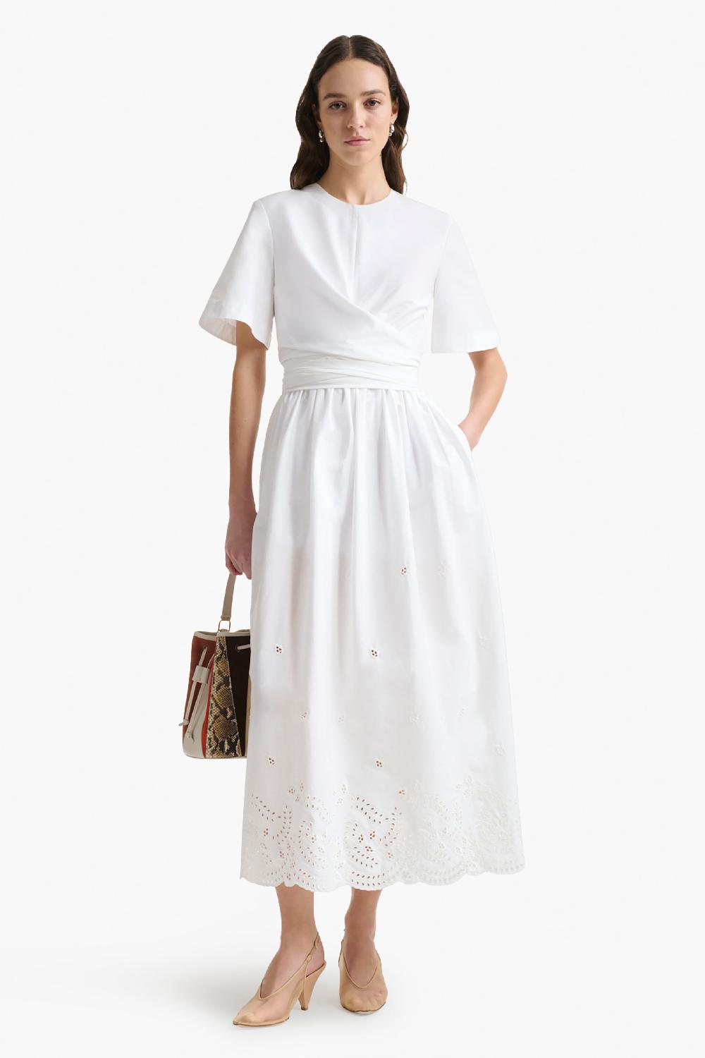 altuzarra Fifi Dress Optic White