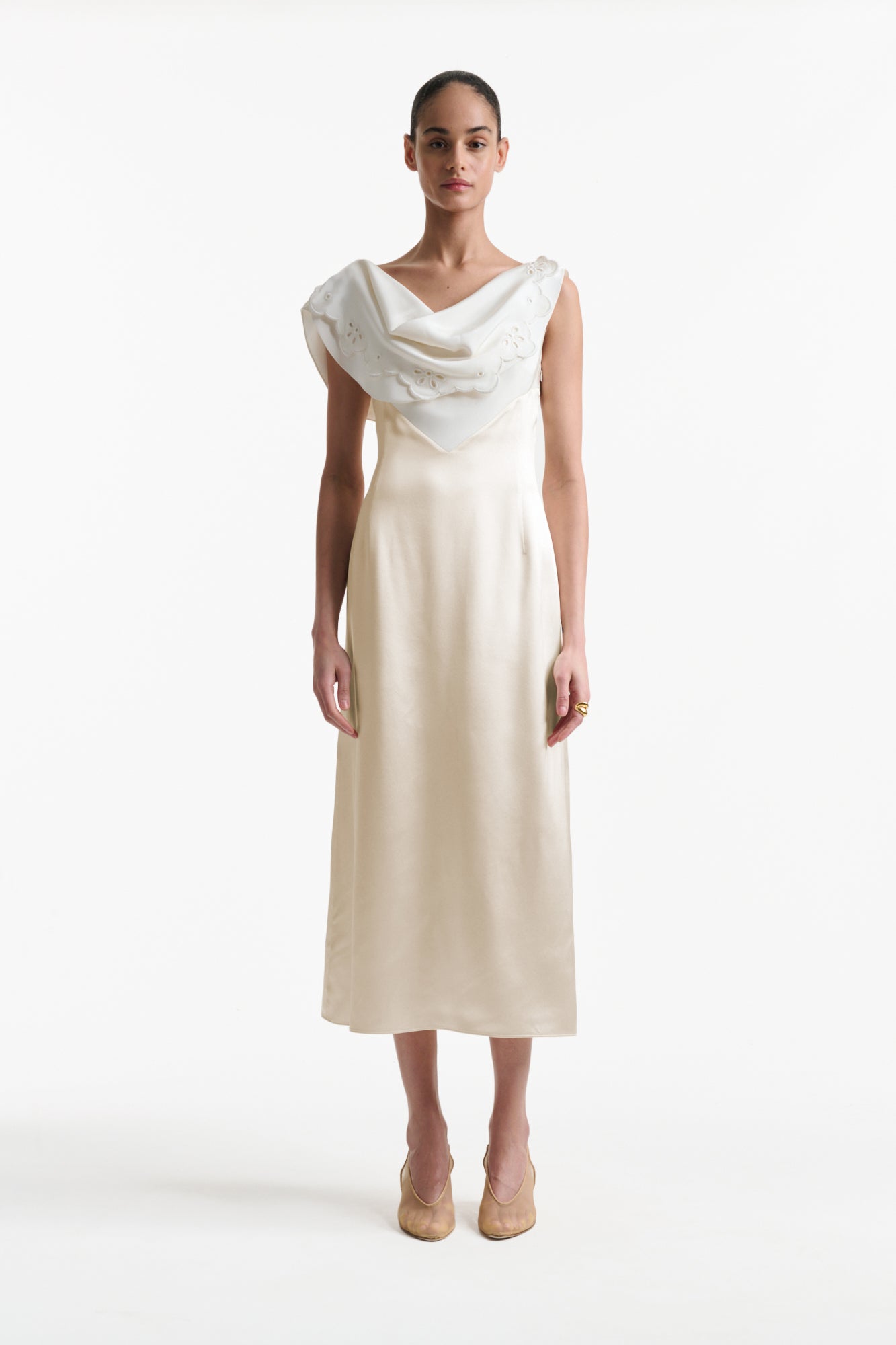 Altuzarra Fragolina Dress Tapioca