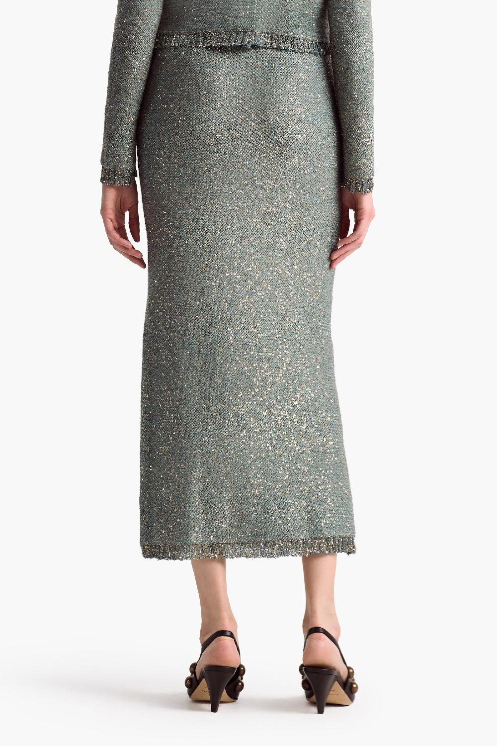 Altuzarra Georgie Skirt Cadet Blue